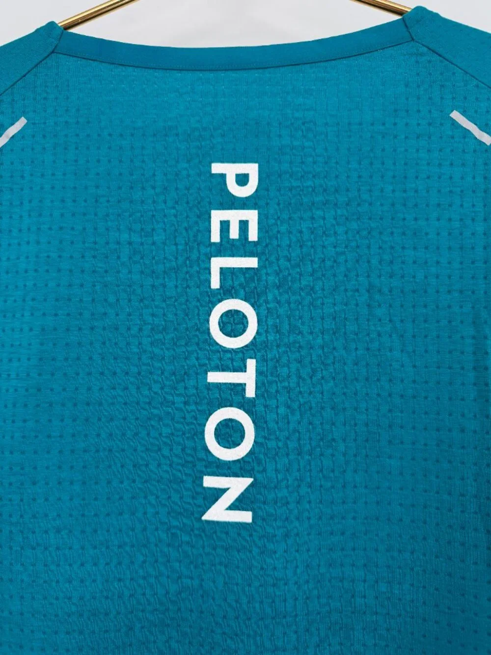 Nike Running Dri-FIT Peloton Women's XXL Short Sleeve Running Shirt Teal Blue